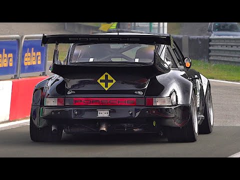 Onboard a track-prepped 500hp Porsche 930 Turbo 3.3 on track | Air-cooled, flat-six turbo sounds!