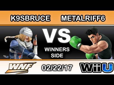WNF 1.2 - LH | K9sbruce (Sheik) Vs. Ronin | metalriff6 (Little Mac) Winners Side - Smash Wii U