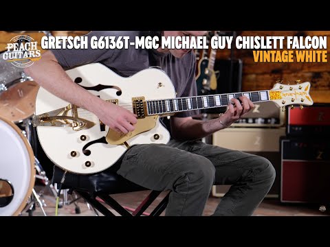 Gretsch G6136T-MGC Michael Guy Chislett Signature Falcon Vintage White image 11