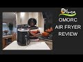 OMORC 5.8 Quart Oil Free Digital Air Fryer review with 2 recipes . Promo code below