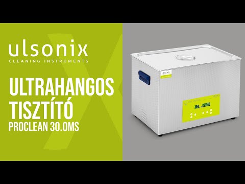 Videó - Ultrahangos tisztító - 30 liter - 600 W