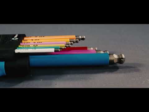 Wera 950/9 1.5-10mm Hex-Plus BlackLaser Multicolour HF 1 L-Key Set Metric