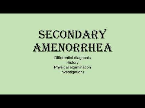 Secondary Amenorrhea