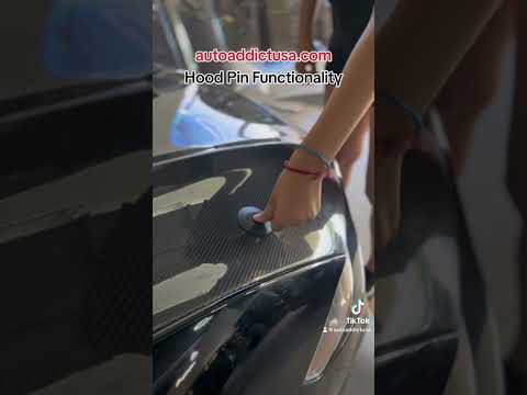 How to use our Custom Hood Pins @AutoAddictUSA #autoaddictusa #carbonfiber #carbonfiberhood