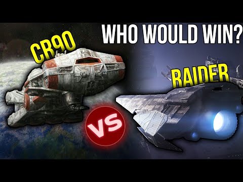 Raider Corvette vs CR90 Blockade Runner | Star Wars: Who Would Win