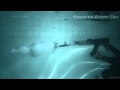 AK 47 выстрел в воде 