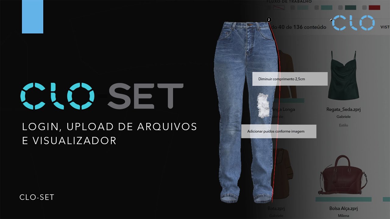 Tutorial CLO-SET | 01. Login, Upload de Arquivos e Visualizador