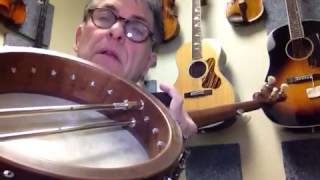 Video thumbnail for Recording King OT-25 Madison open back, scooped fretboard by Robert Tedrow