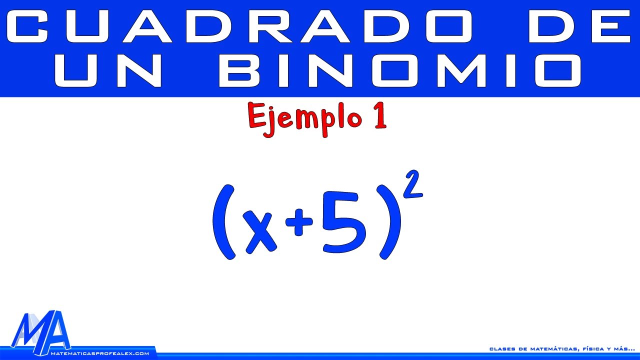 Cuadrado de un binomio | Ejemplo 1