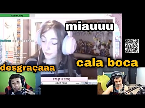 Psiu reagindo ao dilera conversando com a jess!!! gringa com torette!