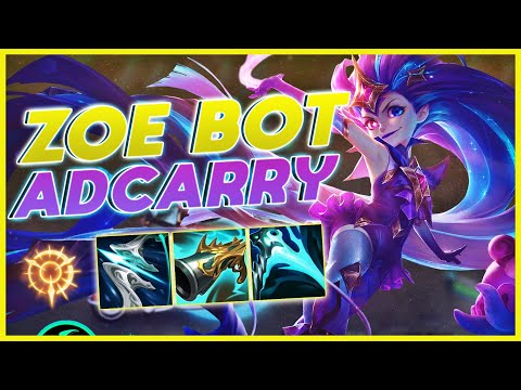 ZOE BOT ADC | NÃO DÁ PRA SABER O QUE BATE MAIS, SE SÃO OS HITS BÁSICOS OU AS SKILLS | MEC