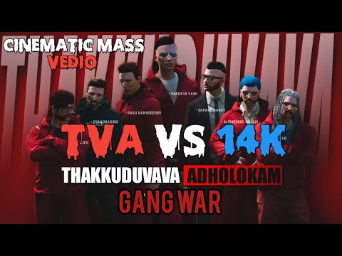 TVA VS 14K GANG WAR |CINEMATIC VEDIO |#gta5 #tva #tkrp #1v4 #eaglegaming #gta5rp#gangwar #gta5online