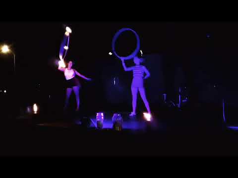 Partner Fire Hoop performance STL Worlds Fare