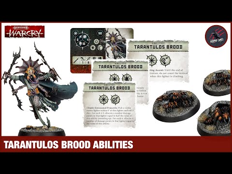 WARCRY TARANTULOS BROOD FIGHTER CARDS ABILITIES - Broodmaster & Spider Swarms Look Amazing!