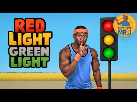 Red Light Green Light Brain Break for Kids | Fun Fitness Challenge | Jump, Jog, Dance & More!