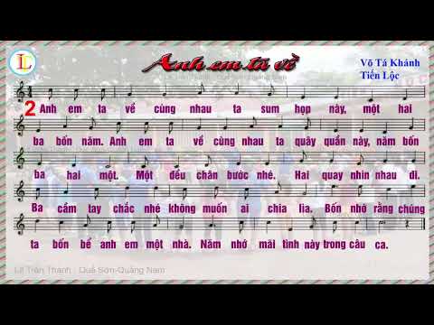 Anh em ta về (Bài hát sinh hoạt tập thể) – Karaoke hát theo nhạc có lời ca