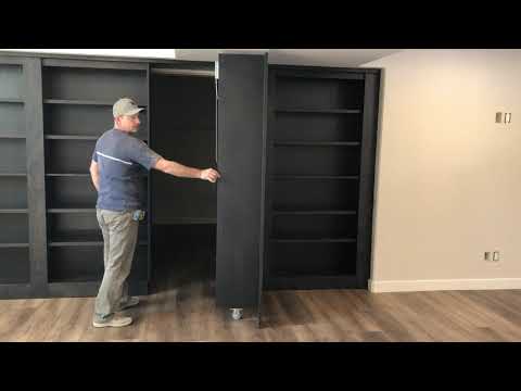 Custom Hidden Door/Bookcase (Secret Room) - Mustang Woodworking