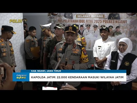KAPOLDA JATIM TINJAU REST AREA 575A DI NGAWI