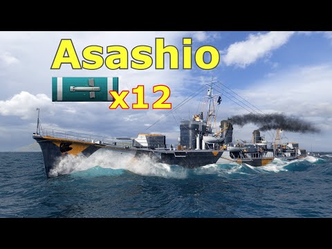 World of WarShips Asashio - 12 Torpedoes – 7 Floods Sink the Fleet!