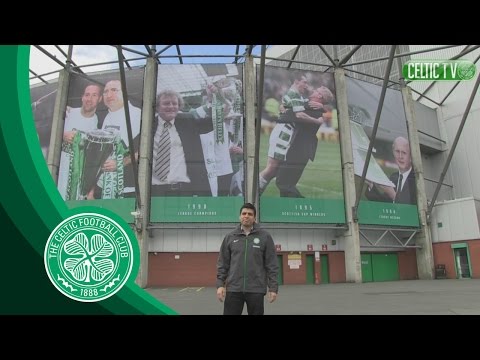 Celtic FC - Good Luck Santos from the new look Celtic Park
