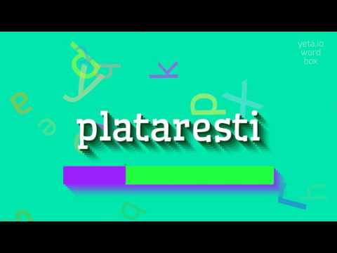 How to say "plataresti"! (High Quality Voices)