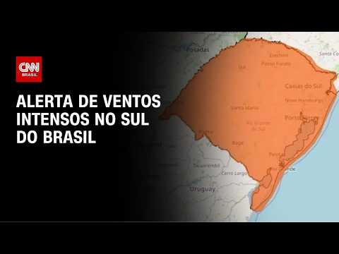 Sul do Brasil entra em alerta para ventos intensos de até 100 km/h | AGORA CNN