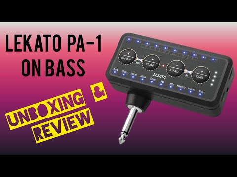 LEKATO - Pocket Guitar Amp PA-1 Unboxing and Review (BASS) #review #unboxing