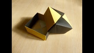 How to make box with lid Origami The art of foldin