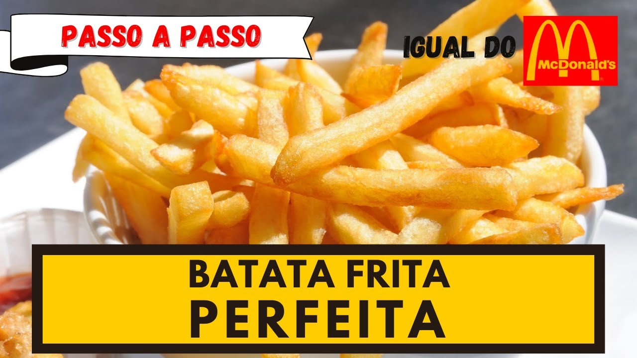 Não tem como errar! BATATA FRITA PERFEITA IGUAL DO MCDONALDS! Todos os segredos e o passo a passo