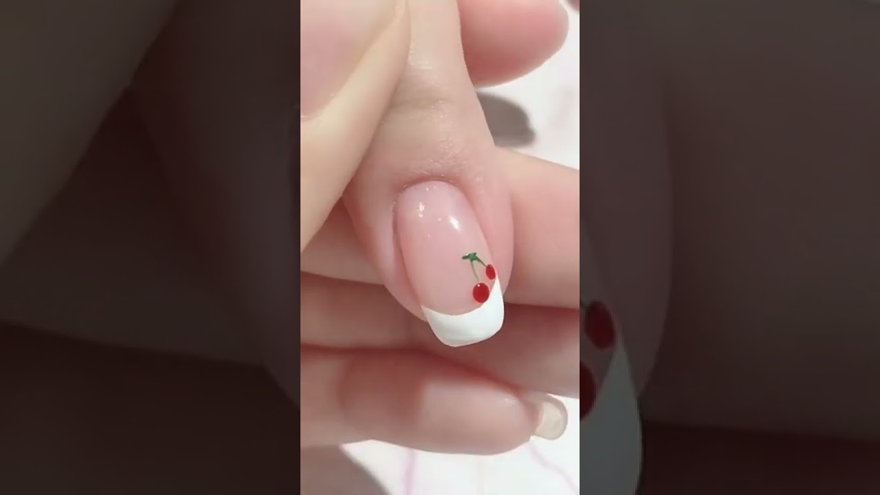 🍒 Cherry Nail Design Tutorial for You! #VARNAIL