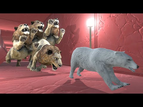 Escape from Hungry Lions | Tunnel of Nightmares Challenge - Animal Revolt Battle Simulator