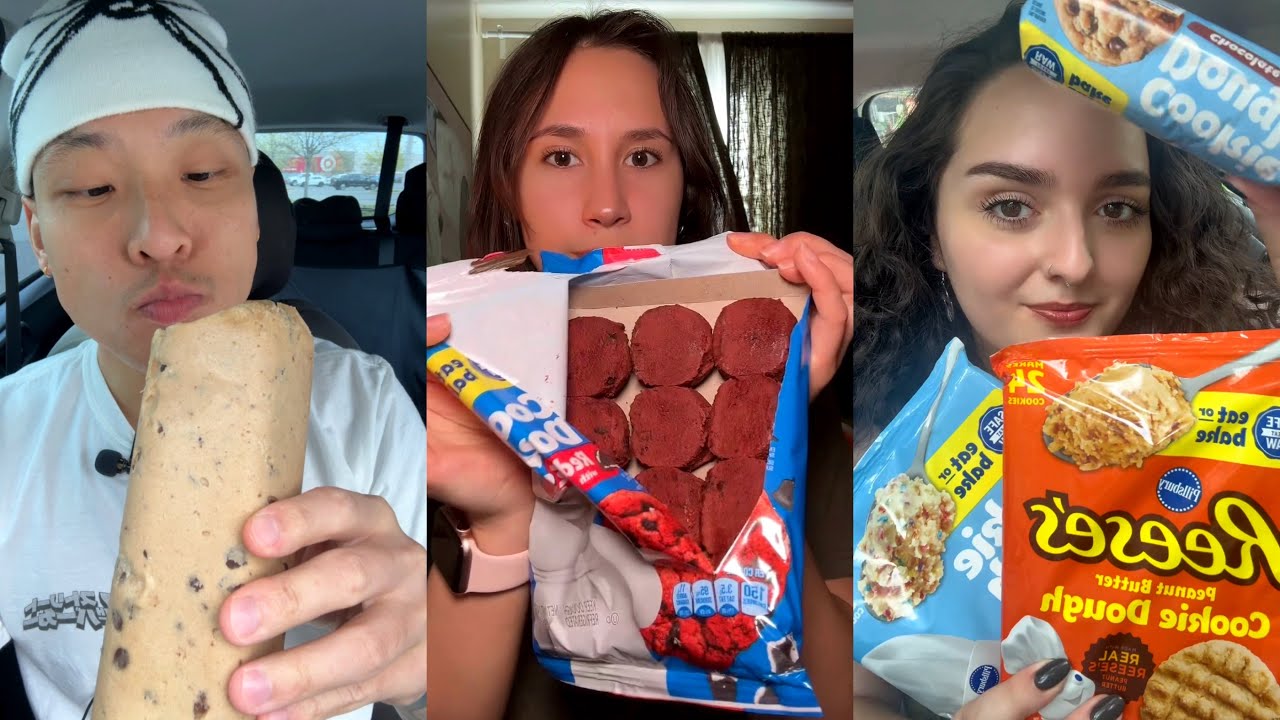 TIKTOK Cookie Dough Mukbang Compilation!
