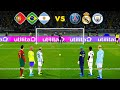 Messi & Ronaldo & Neymar VS Haaland & Mbappe & Vinicius | Penalty Shootout | eFootball PES Gameplay