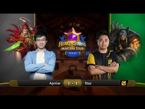 Aprriar vs Staz - Round 8 - Hearthstone Masters Tour Seoul