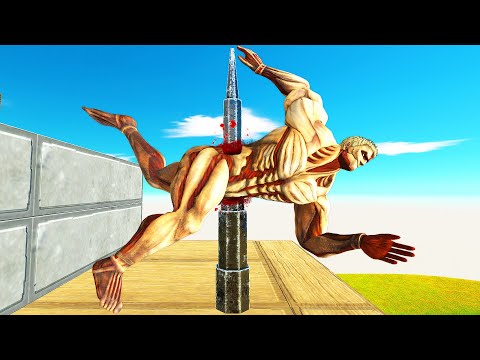 MONSTERS VS SPIKED STAIRS - Animal Revolt Battle Simulator