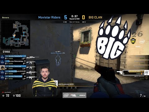 BIG Clan XANTARES ACE vs Movistar Riders (1v5 clutch) - CSGO