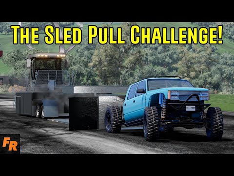 The Sled Pull Challenge! - BeamNG Drive