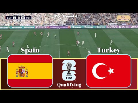 Spain Vs Turkey | World Cup Qualifying Showdown | PES 21 Simulation