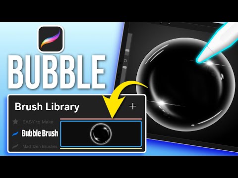 How To Draw A Bubble & Make Brush In Procreate - Tutorial For Beginners