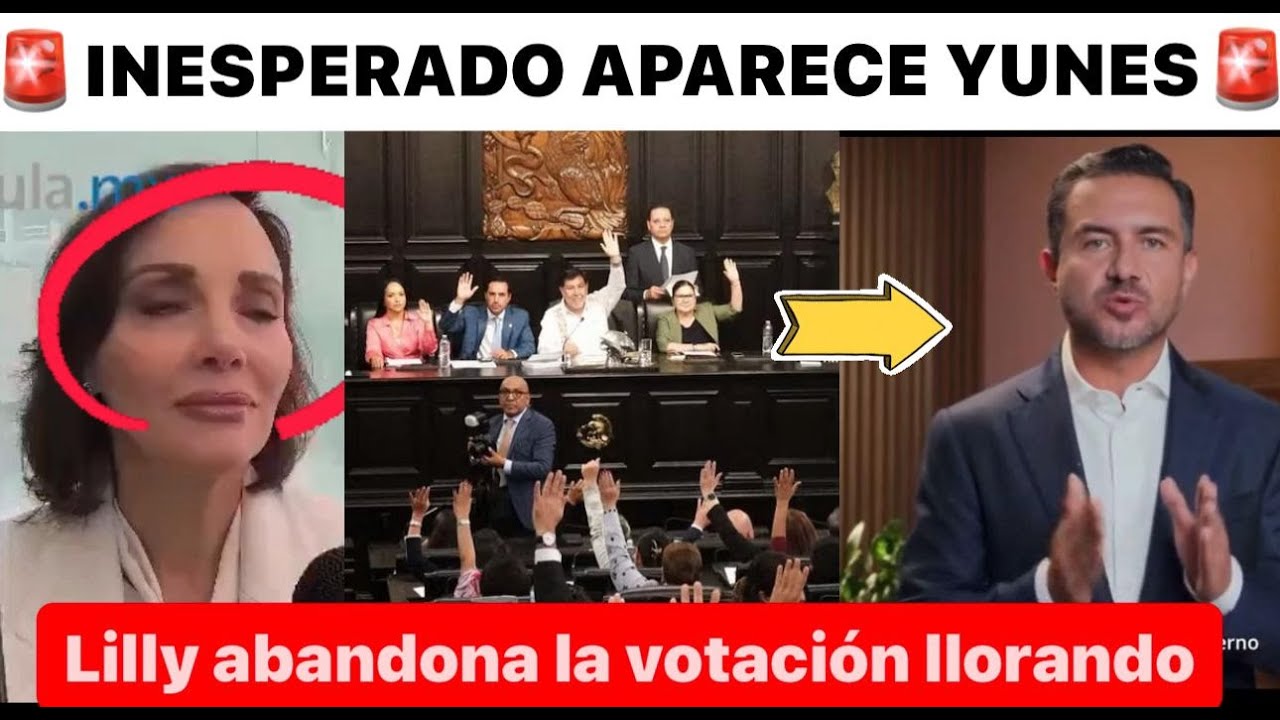 ULTIMA HORA! APARECE YUNES ¡REFORMA APROBADA! LILLY SALE LLORANDO DE LA VOTACION