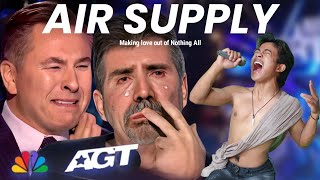 Golden Buzzer : Simon Cowell cried when he heard the song Air Supply with an extraordinary voice