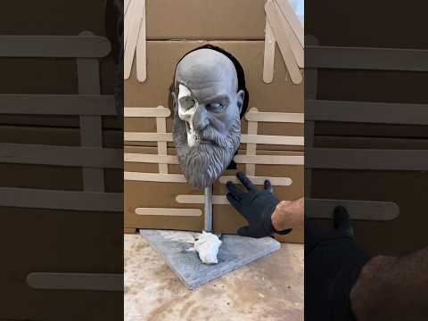Kratos: Mold making part 1. #godofwar #kratos #moldmaking