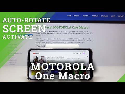 How to Activate Auto Rotate Screen in MOTOROLA One Macro – Auto Rotation