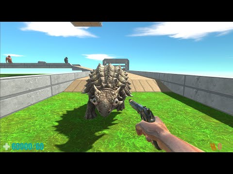 FPS avatar with all weapons in new map - Animal Revolt Battle Simulator