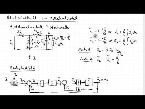 Le_R7a - Regelung DCDC Wandler - Blockschaltbild Mittelwertmodell Tiefsetzsteller