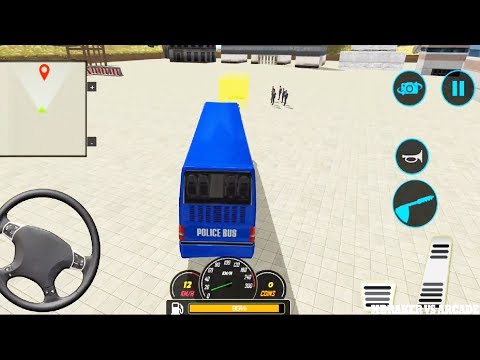 US Police Bus Mountain Driving Simulator Offroad Transport Duty - Android GamePlay 3D