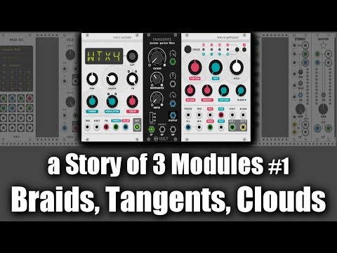 a Story of 3 Modules #1 - Braids, Tangents, Clouds