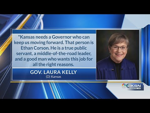 Gov. Laura Kelly endorses candidate to succeed her