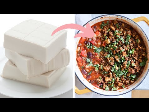 How to REALLY cook tofu | Meaty Tofu Chili | Vegan Air Fryer Recipe!