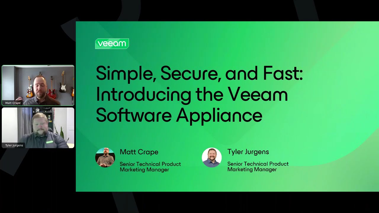 Veeam Software Appliance Deep Dive  video